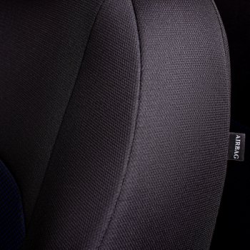 7 299 р. Комплект чехлов для сидений, (РЗС 40/60, 3Г жаккард) Дублин Lord Autofashion  Chevrolet Aveo  T300 (2011-2015) хэтчбек (черный, вставка Ёж Синяя, строчка черная)  с доставкой в г. Кемерово. Увеличить фотографию 9