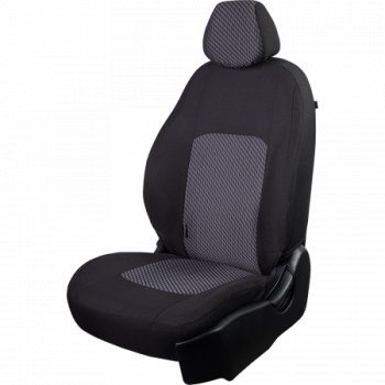 16 799 р. Комплект чехлов сидений (ЖАККАРД) Chevrolet Aveo T200 хэтчбек 5 дв (2002-2008) (Черный+белый)  с доставкой в г. Кемерово. Увеличить фотографию 2