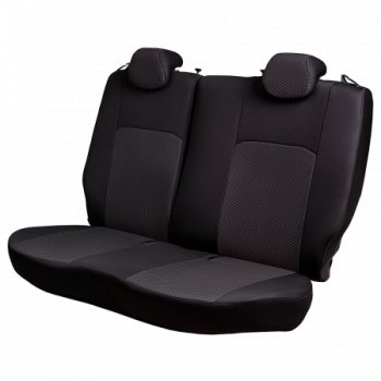 7 299 р. Комплект чехлов для сидений (РЗС 40/60 2Г жаккард) Дублин Lord Autofashion  Chevrolet Cobalt (2011-2023), Ravon R4 (2016-2020) (черный, вставка Стежок серая, строчка черная)  с доставкой в г. Кемерово. Увеличить фотографию 4
