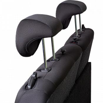 7 299 р. Комплект чехлов для сидений (ЦЗС Жаккард) Дублин Lord Autofashion  Daewoo Nexia  дорестайлинг (1995-2008) (черный, вставка Ёж белая)  с доставкой в г. Кемерово. Увеличить фотографию 3