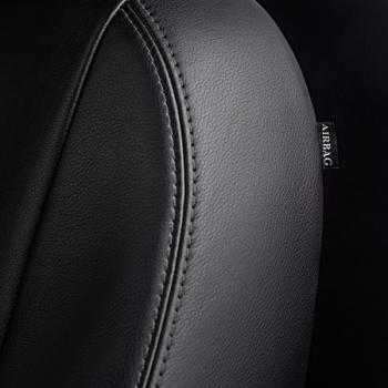 6 599 р. Комплект чехлов для сидений (ЦЗС Илана+Орегон) ТУРИН ст РОМБ Lord Autofashion Daewoo Nexia дорестайлинг (1995-2008) (черный, вставка черная, строчка черная)  с доставкой в г. Кемерово. Увеличить фотографию 8