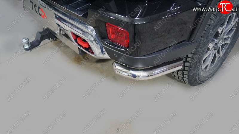 14 549 р. Защита задняя (уголки, нержавейка 60,3 мм) ТСС Тюнинг  BAIC BJ40 (2022-2025)  с доставкой в г. Кемерово