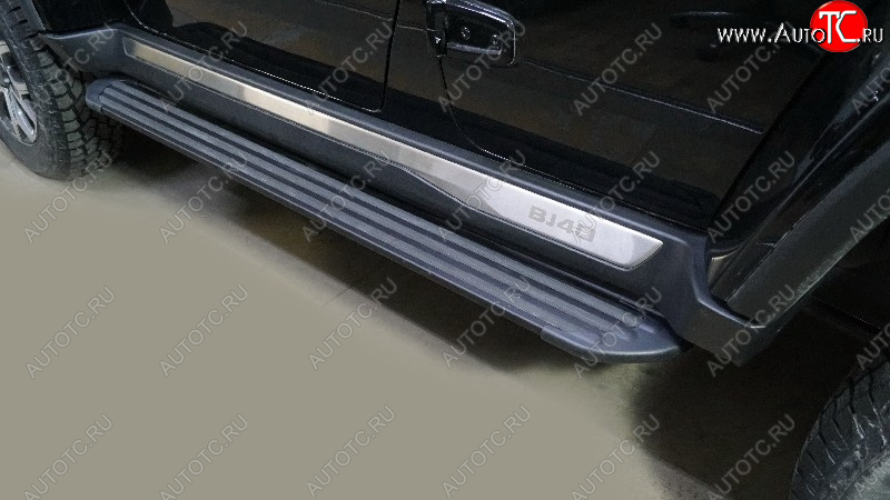 21 999 р. Пороги алюминиевые TCC Tюнинг Slim Line  BAIC BJ40 (2022-2025) (черные)  с доставкой в г. Кемерово
