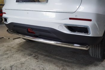 Защита задняя (нержавейка 60,3 мм) ТСС Тюнинг Changan CS55 Plus (2021-2025)