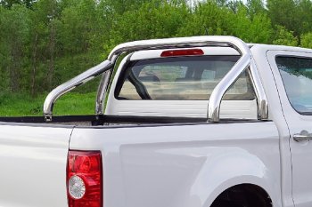 Защита кузова (только для кузова) d71,6 мм ТСС Тюнинг Changan Hunter Plus (2022-2025) пикап (нержавейка)