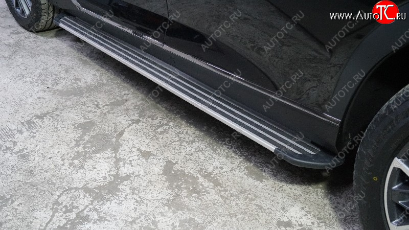 21 999 р. Пороги алюминиевые Slim Line ТСС Тюнинг  GAC GS8 (2016-2023) (Silver )  с доставкой в г. Кемерово