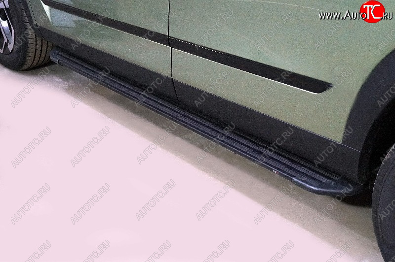 22 999 р. Пороги алюминиевые Slim Line ТСС Тюнинг  JAECOO J7 (2023-2025) (Black)  с доставкой в г. Кемерово