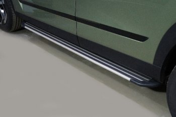 Пороги алюминиевые Slim Line ТСС Тюнинг JAECOO J7 (2023-2025)