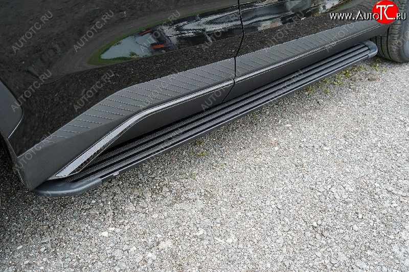 21 999 р. Пороги алюминиевые Slim Line ТСС Тюнинг  Jetour Dashing (2022-2025) (Black)  с доставкой в г. Кемерово