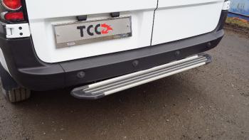 Задняя подножка алюминиевая Slim line Silver 1350 мм  solatl123-01s