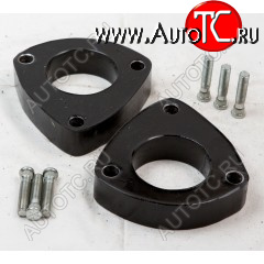 2 499 р. Передние проставки для увеличения клиренса (2 шт., крепёж) KLIRENSPLUS  Hyundai Accent  3 MC (2005-2011), Hyundai Verna  2 MC (2005-2011), KIA Rio  2 JB (2005-2011) (40 мм)  с доставкой в г. Кемерово