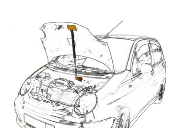 Упор капота Daewoo Matiz ТехноМастер ТехноМастер 8231.5800.04