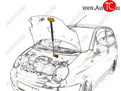 2 699 р. Упор капота Daewoo Matiz ТехноМастер ТехноМастер 8231.5800.04  с доставкой в г. Кемерово