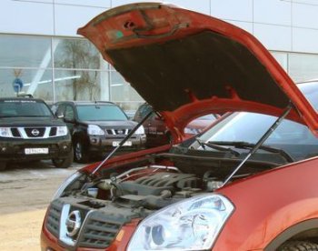 Упор капота Nissan Qashqai (2010-) ТехноМастер ТехноМастер 8231.6350.04