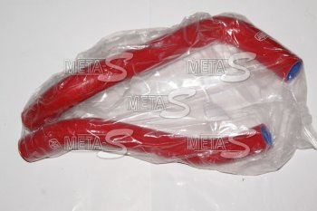 Силиконовые патрубки радиатора ВАЗ 2108 карбюратор красные Китай alr-001red