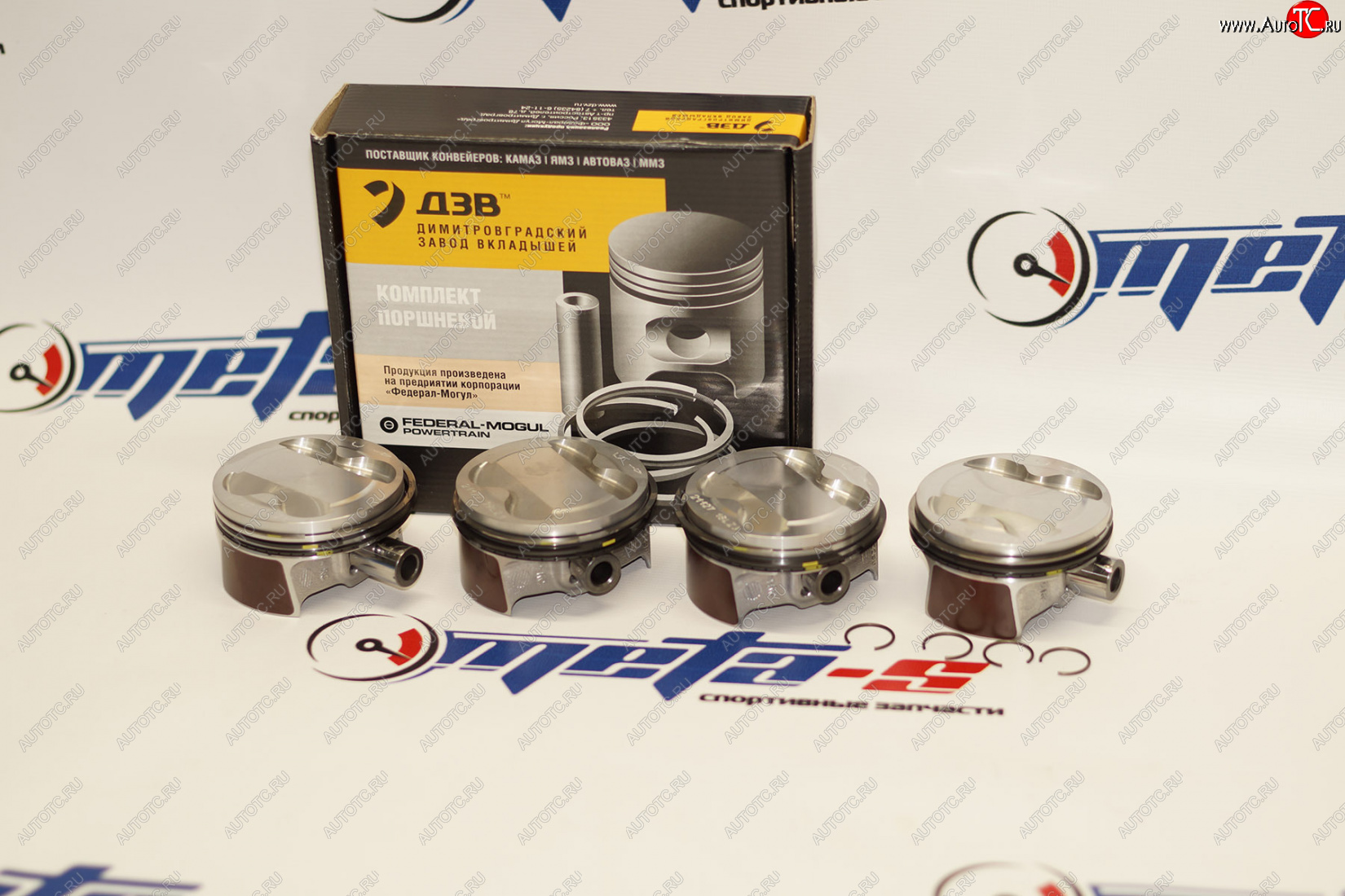 4 299 р. Поршни 21127 Federal Mogul 82,0 (Приора безвтык) с пальцем поршневым Federal Mogul (ДЗВ) 21127-1004015-57  с доставкой в г. Кемерово