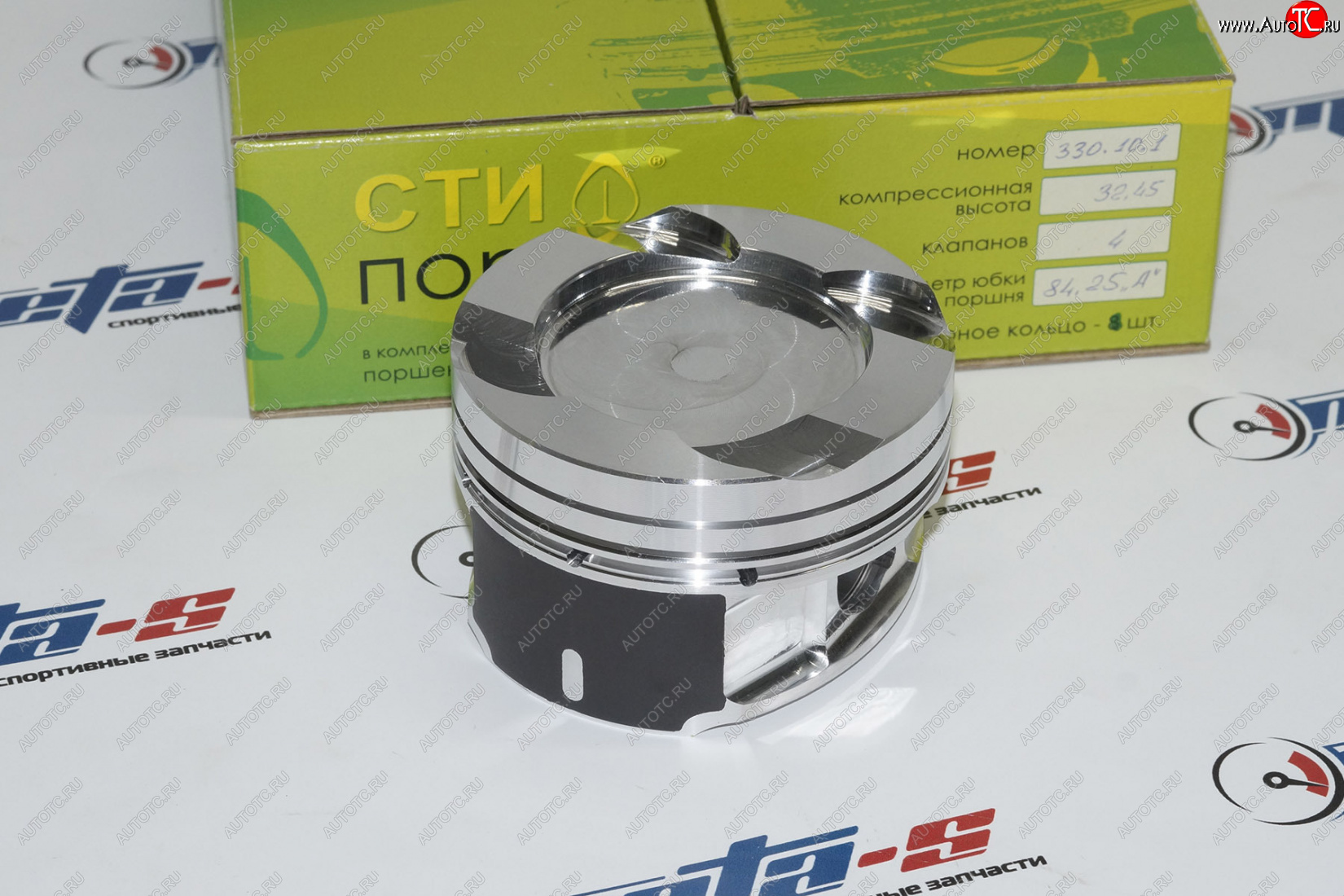 30 899 р. Поршни СТИ 330.10.1 (BMW, N55B30, 84.25, палец 22 мм, кольца 1,51,52,0, Е=9.5) СТИ 330.10.1  с доставкой в г. Кемерово