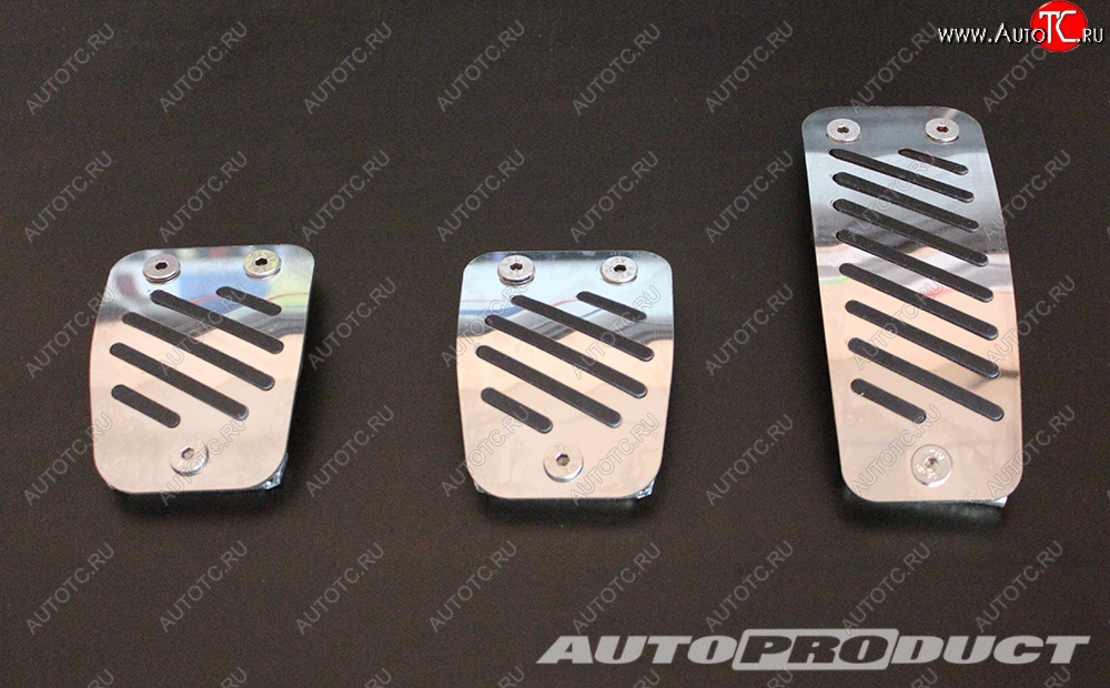 2 189 р. Накладки педалей VESTA механика до 2016 (3 шт) АВТОПРОДУКТ Autoproduct ар0650  с доставкой в г. Кемерово