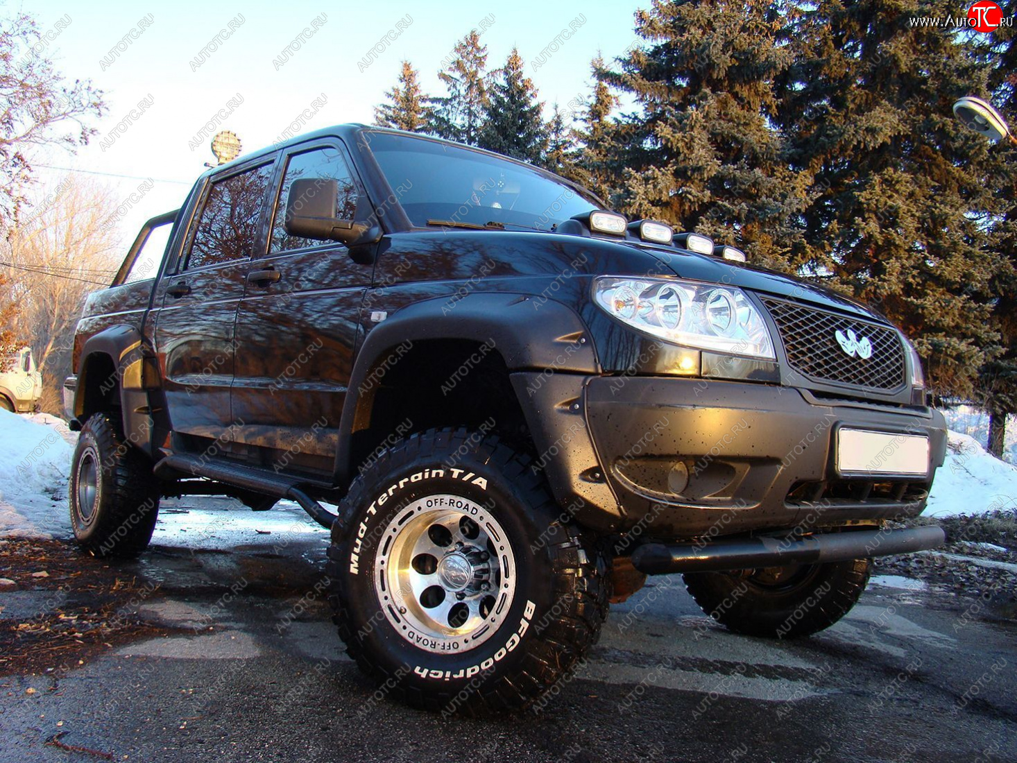 17 699 р. Расширители арок УАЗ Patriot Pickup 23632 LAPTER (с накладками на бампер) LAPTER tku31p  с доставкой в г. Кемерово