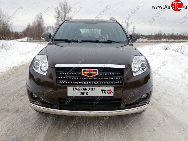 4 949 р.  ТСС Тюнинг GEELYEmgrand X7 2013- - Решетка радиатора верхняя (лист)  geelemgx71504  с доставкой в г. Кемерово