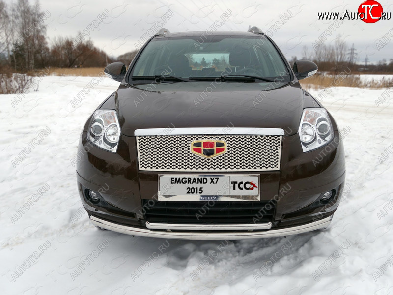 1 000 000 р.  ТСС Тюнинг GEELYEmgrand X7 2013- - Решетка радиатора верхняя (под знак)  geelemgx71506  с доставкой в г. Кемерово