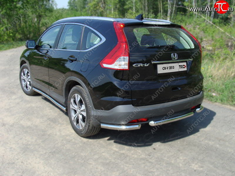 1 000 000 р. Защита задняя (центральная нержавейка 60,3 мм) ТСС Тюнинг  Honda CR-V  RM1,RM3,RM4 (2012-2015) дорестайлинг  с доставкой в г. Кемерово