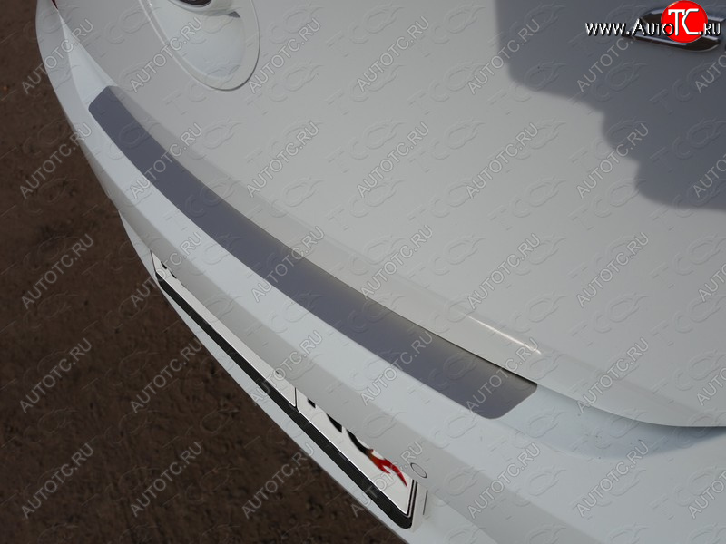 1 000 000 р. Накладка на задний бампер ТСС Тюнинг  Hyundai Solaris  RBr (2014-2017) хэтчбэк рестайлинг (лист шлифованный)  с доставкой в г. Кемерово