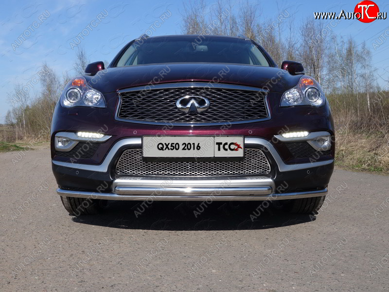 4 199 р.  ТСС Тюнинг INFINITIQX 50 2016-2018 - Накладки на ПТФ (лист)  infqx501602  с доставкой в г. Кемерово