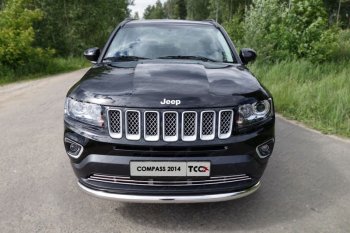  ТСС Тюнинг JEEPCompass 2014- - Решетка радиатора 12 мм  jeepcom1403