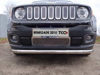  ТСС Тюнинг JEEPRenegade 4WD 2015- - Решетка радиатора верхняя (лист)  jeepren4wd1507