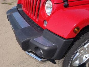  ТСС Тюнинг JEEPWrangler 5D (3.6, JK) 2006-2018 - Накладки на передний бампер (декоративные) (комплект 3 шт.)  jeepwran5d361421