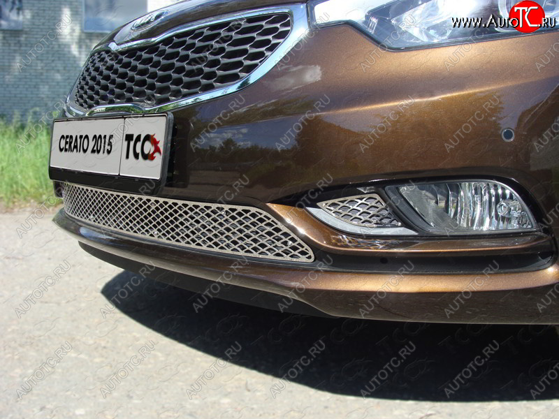 1 000 000 р.  ТСС Тюнинг KIACerato 2015-2019 - Накладки на ПТФ (лист)  kiacer1505  с доставкой в г. Кемерово