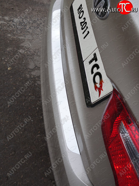 1 000 000 р. Накладка на задний бампер ТСС Тюнинг  KIA Rio  3 QB (2011-2015) дорестайлинг седан, дорестайлингхэтчбек5дв. (Лист шлифованный)  с доставкой в г. Кемерово