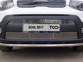  ТСС Тюнинг KIASoul 2017-2019 - Решетка радиатора верхняя (лист)  kiasoul1701
