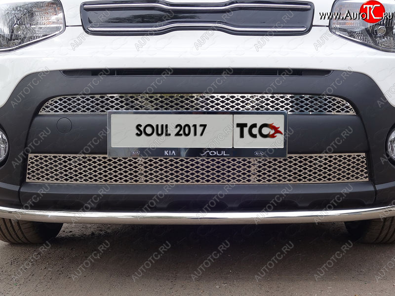 1 000 000 р.  ТСС Тюнинг KIASoul 2017-2019 - Решетка радиатора верхняя (лист)  kiasoul1701  с доставкой в г. Кемерово