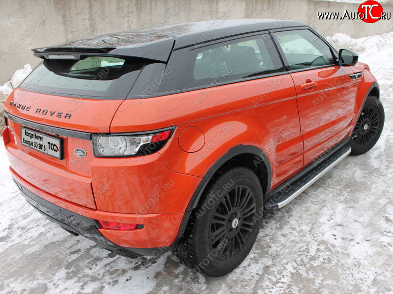 1 000 000 р. Пороги алюминиевые с пластиковой накладкой ТСС Тюнинг  Land Rover Range Rover Evoque  1 L538 (2015-2018) рестайлинг 3 дв., рестайлинг 5 дв. (серые)  с доставкой в г. Кемерово