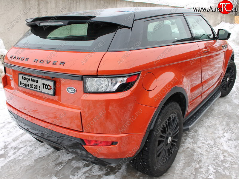 1 000 000 р. Пороги алюминиевые с пластиковой накладкой ТСС Тюнинг  Land Rover Range Rover Evoque  1 L538 (2015-2018) рестайлинг 3 дв. (карбон серые)  с доставкой в г. Кемерово