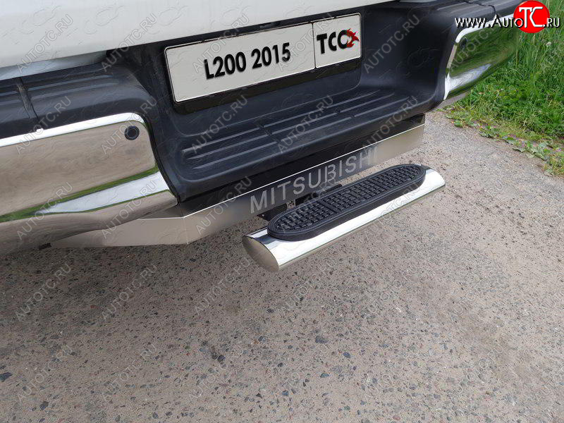 1 000 000 р.  ТСС Тюнинг MITSUBISHIL200 2015-2018 - Задняя подножка овальная 120х60 мм (под фаркоп)  mitl2001526  с доставкой в г. Кемерово
