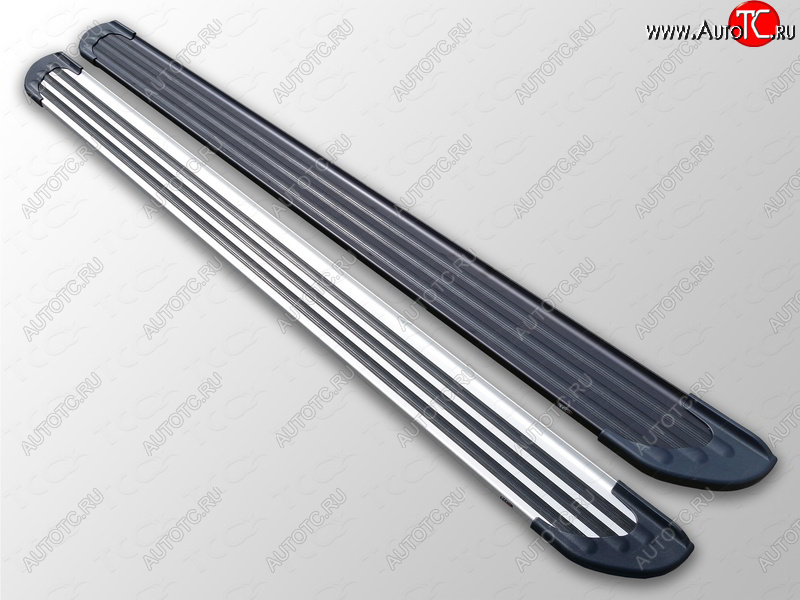 1 000 000 р. Пороги алюминиевые Slim Line ТСС Тюнинг Nissan Murano 2 Z51 рестайлинг (2010-2016) (Silver)  с доставкой в г. Кемерово