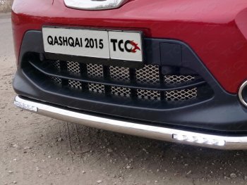 1 093 999 р. Вставка переднего бампера ТСС Тюнинг  Nissan Qashqai  2 (2013-2019) J11 дорестайлинг (лист)  с доставкой в г. Кемерово. Увеличить фотографию 1