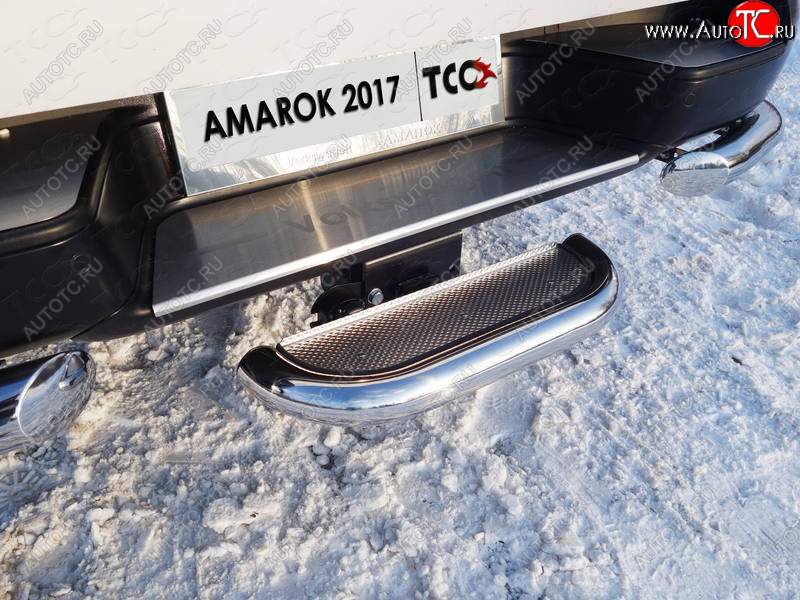 1 000 000 р.  ТСС Тюнинг VOLKSWAGENAmarok 2016- - Задняя подножка (нерж. лист) 60,3 мм (под фаркоп)  vwamar1756  с доставкой в г. Кемерово