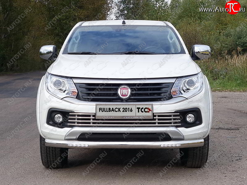 5 999 р. Рамка гос. номера ТСС Тюнинг  Fiat Fullback (2016-2018) (нержавейка)  с доставкой в г. Кемерово