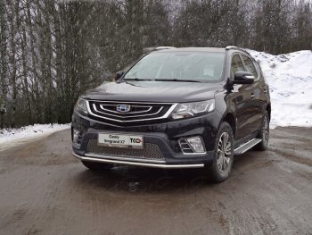 Рамка гос. номера ТСС Тюнинг Geely Emgrand X7 (2019-2021) 2-ой рестайлинг (нержавейка)