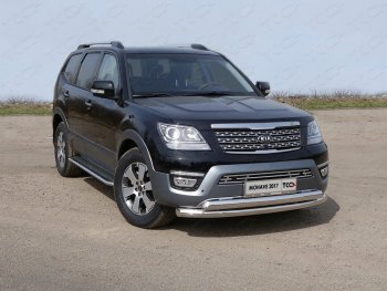 Рамка гос. номера ТСС Тюнинг KIA Mohave  HM (2017-2020) рестайлинг (нержавейка)
