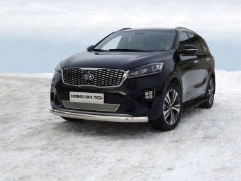 Рамка гос. номера ТСС Тюнинг KIA Sorento  UM/Prime (2018-2020) рестайлинг (нержавейка)