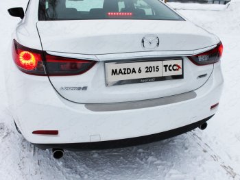 5 999 р. Рамка гос. номера ТСС Тюнинг Mazda CX-5 KE рестайлинг (2015-2017) (нержавейка)  с доставкой в г. Кемерово. Увеличить фотографию 1