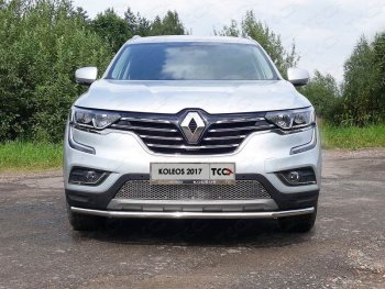 5 999 р. Рамка гос. номера ТСС Тюнинг  Renault Koleos  2 (2016-2025) (нержавейка)  с доставкой в г. Кемерово. Увеличить фотографию 1