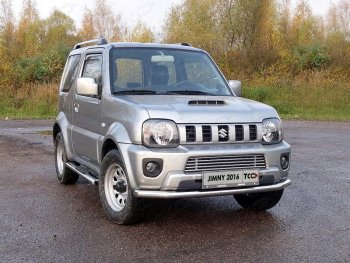 Рамка гос. номера ТСС Тюнинг Suzuki Jimny  JB23/JB43 (2012-2018) 2-ой рестайлинг (нержавейка)