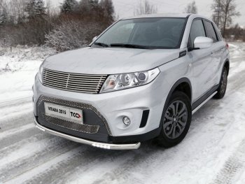 Рамка гос. номера ТСС Тюнинг Suzuki Vitara  LY (2015-2019) дорестайлинг (нержавейка)