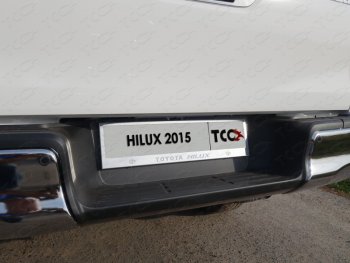 Рамка гос. номера ТСС Тюнинг Toyota Hilux  AN120 (2016-2020) дорестайлинг, 1-ый рестайлинг